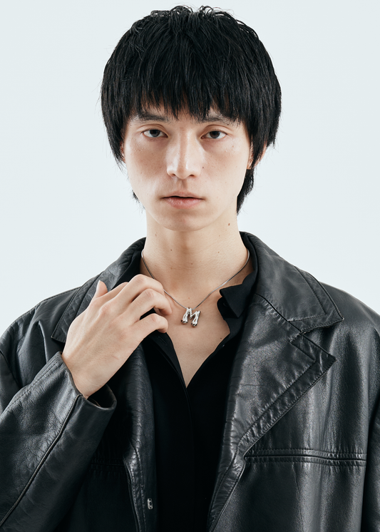 Bubble Letter Necklace(Silver)