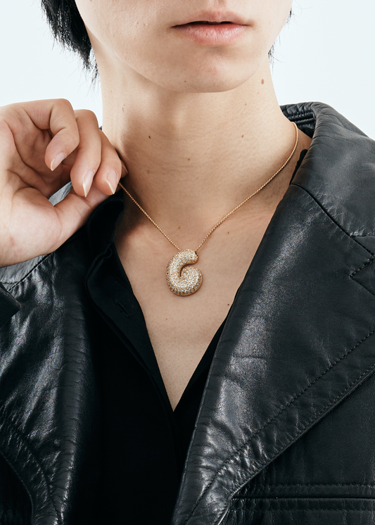 No.6 LETTER DROP(Gold)