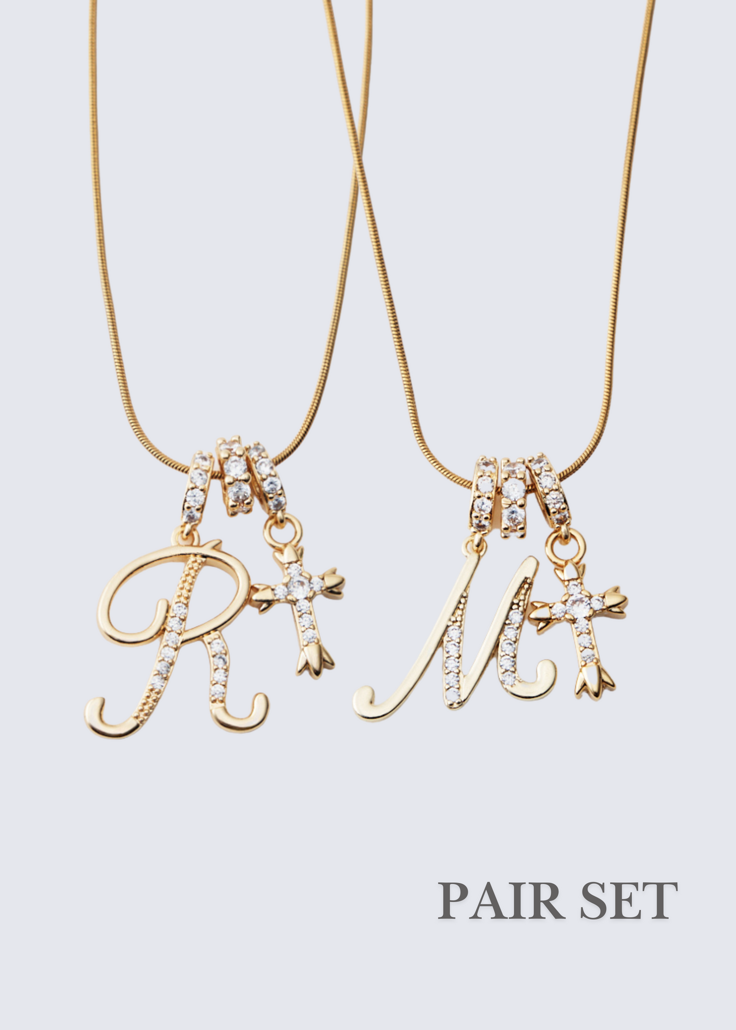 お得なペアセット Sparkle Charm Necklace
