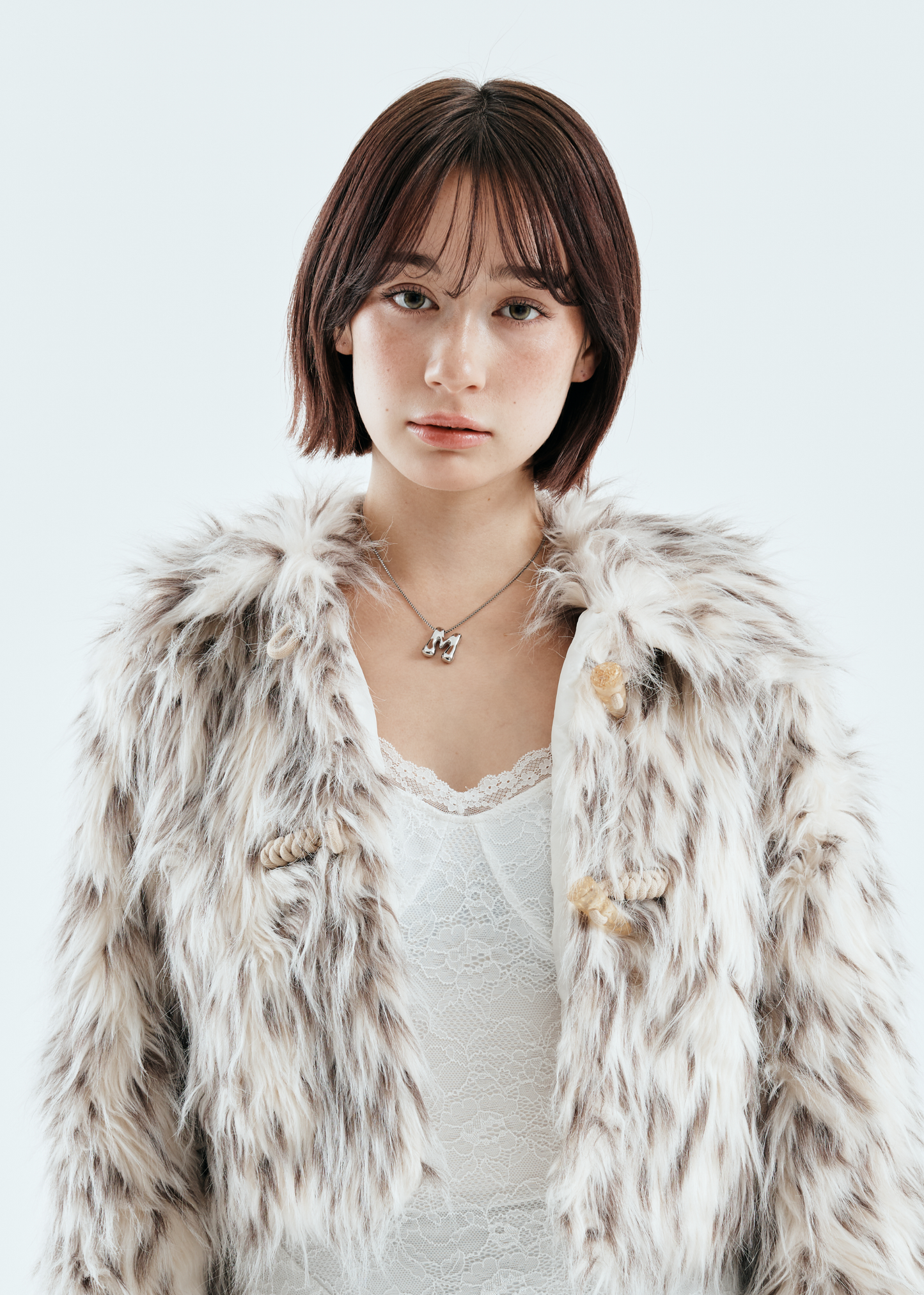 Bubble Letter Necklace(Silver)