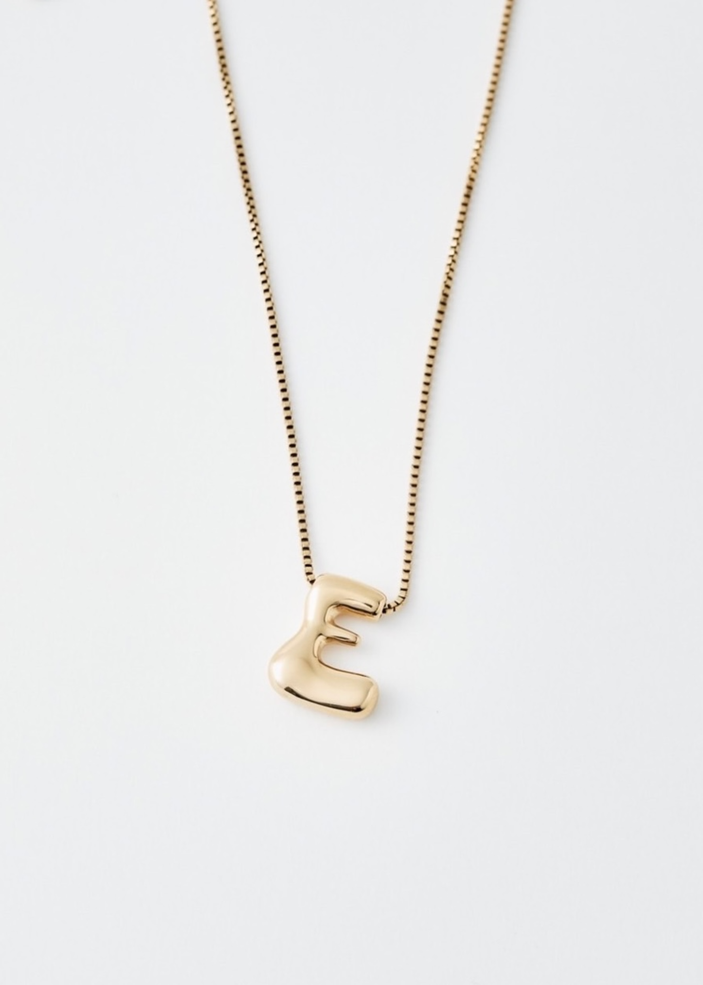 Bubble Letter Necklace(Gold)