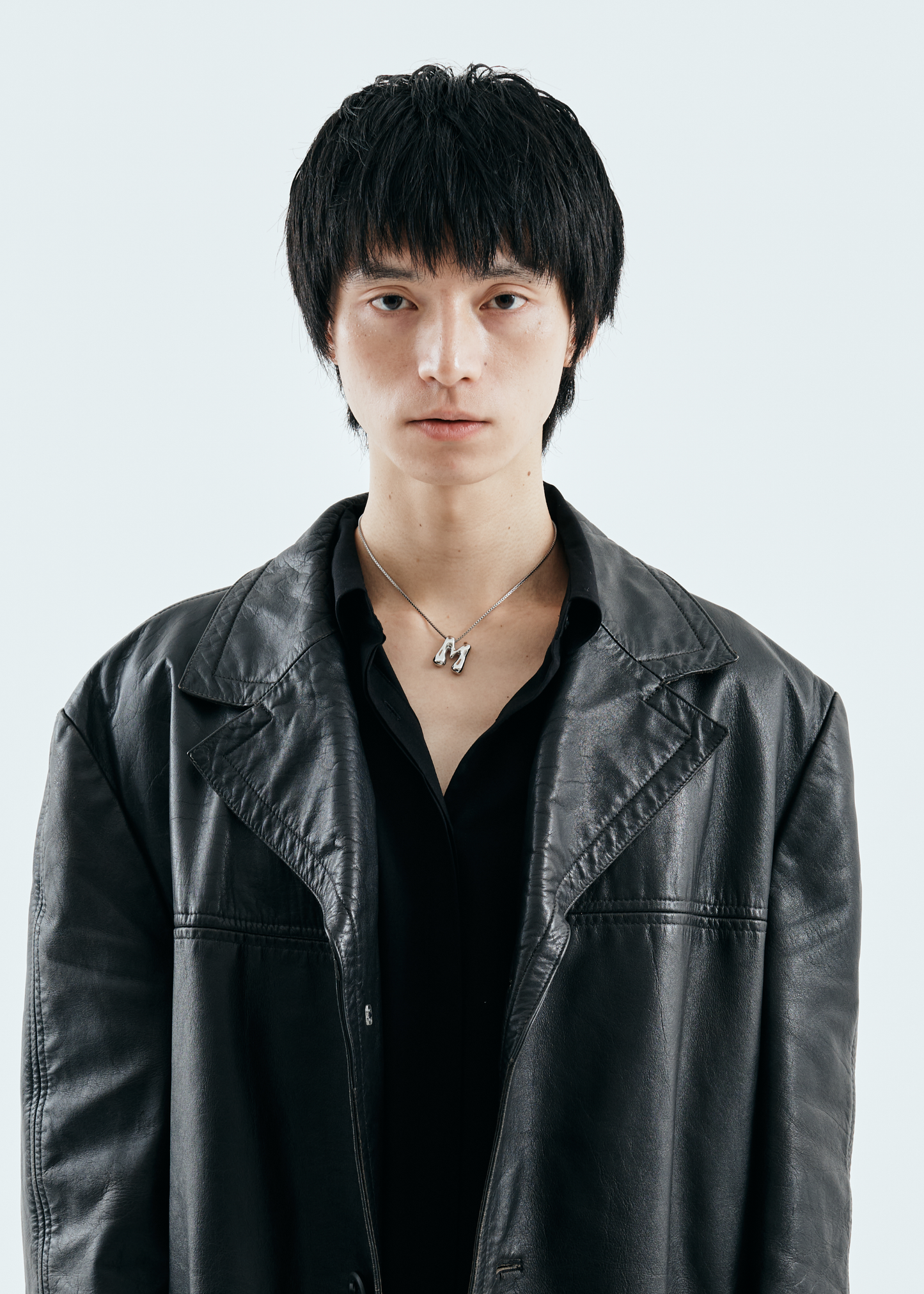 Bubble Letter Necklace(Silver)