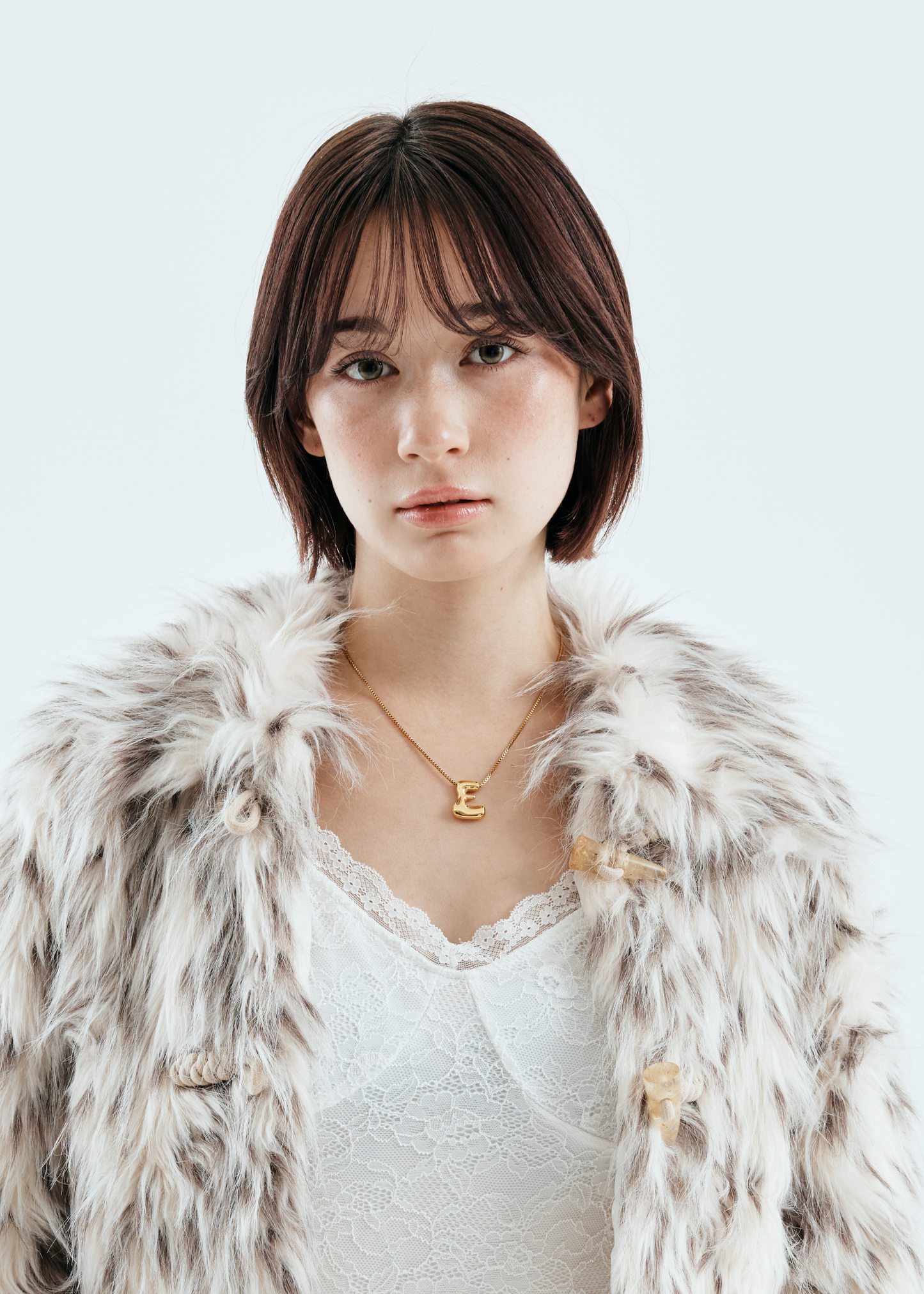 Bubble Letter Necklace(Gold)