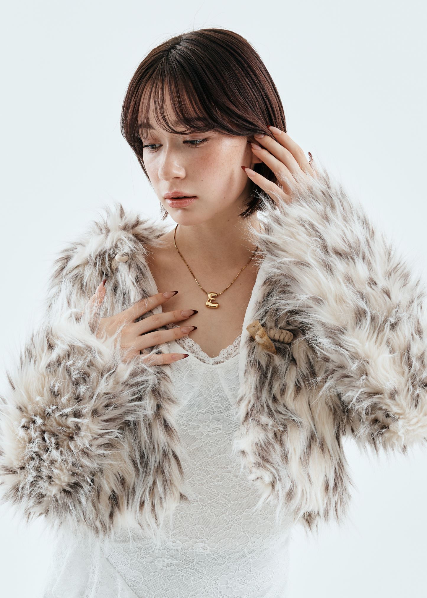 Bubble Letter Necklace(Gold)