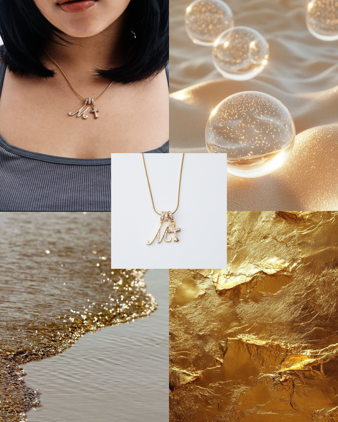 お得なペアセット Sparkle Charm Necklace