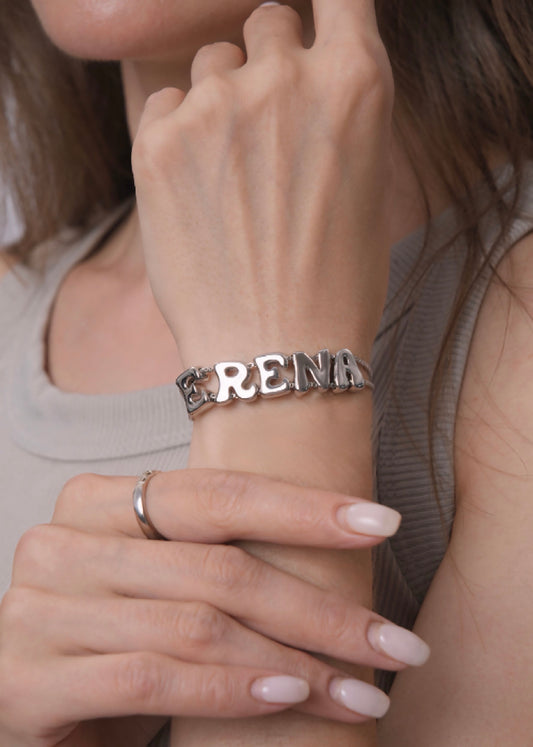 Letter Link Bracelet